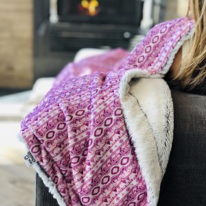 Couverture à endos fausse fourrure