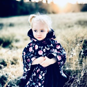 Poncho d'auto en minky