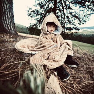 Poncho d'auto en minky 