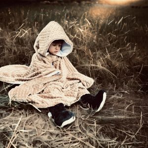 Poncho pour l'auto en minky