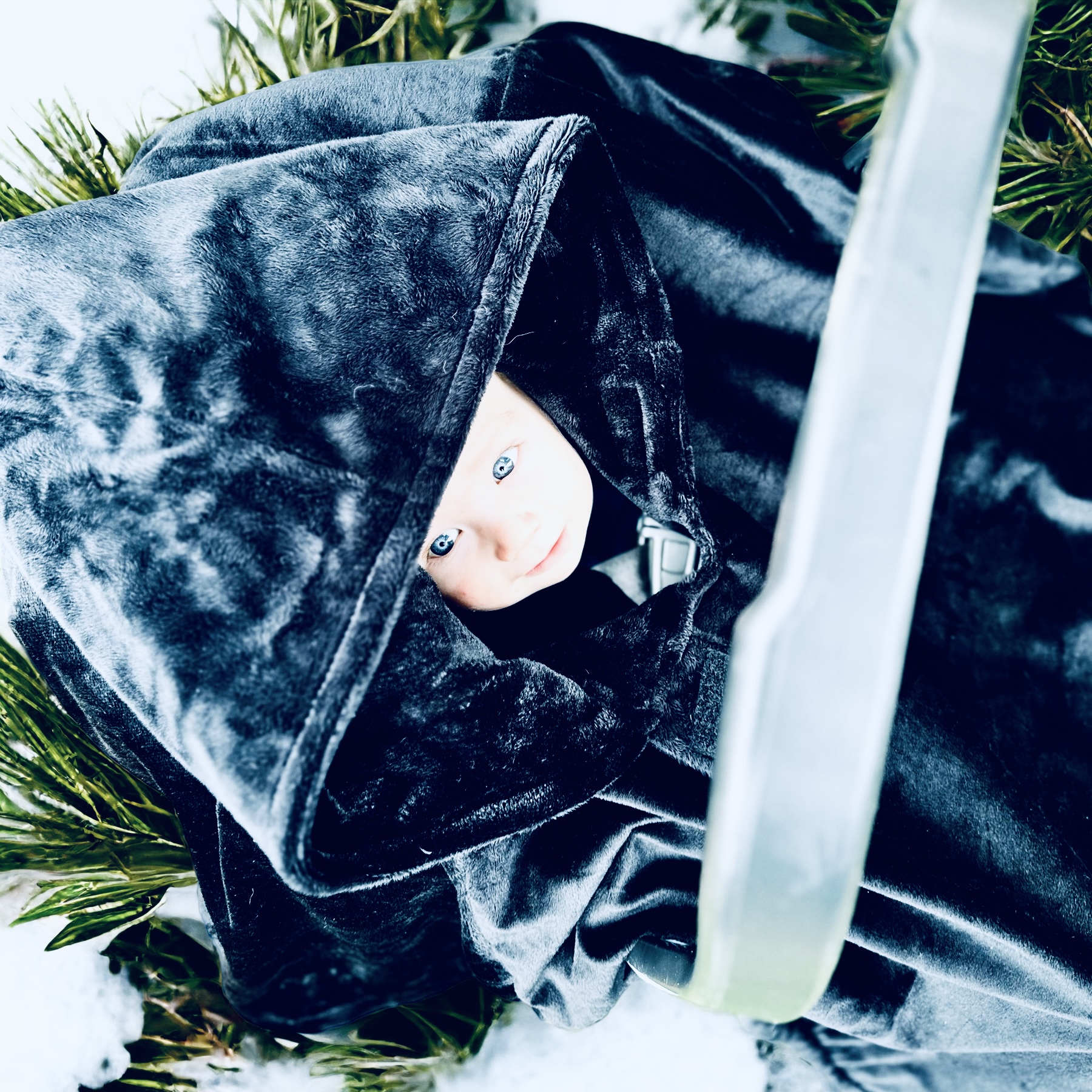 Poncho d'auto en minky